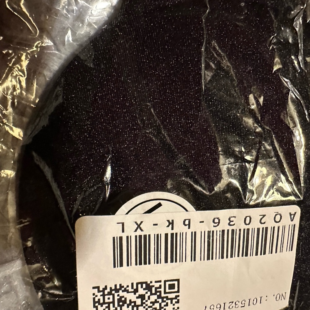 Black XL Garment
